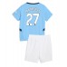 Maillot de foot Manchester City Matheus Nunes #27 Domicile vêtements enfant 2024-25 Manches Courtes (+ pantalon court)